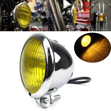 Motorcycle 4.5" Aluminum H4 Headlight Headlamp For Old School Chopper Bobber Hot