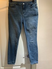 Blue denim skinny jeans