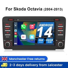 64G Car Stereo Radio Apple Carplay GPS Nav Android For Skoda Octavia Mk2 2008-13