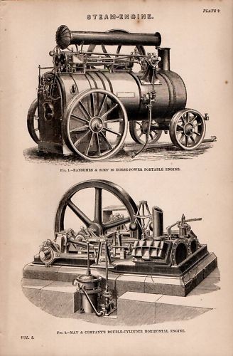 1868 print steam engines - 1868,