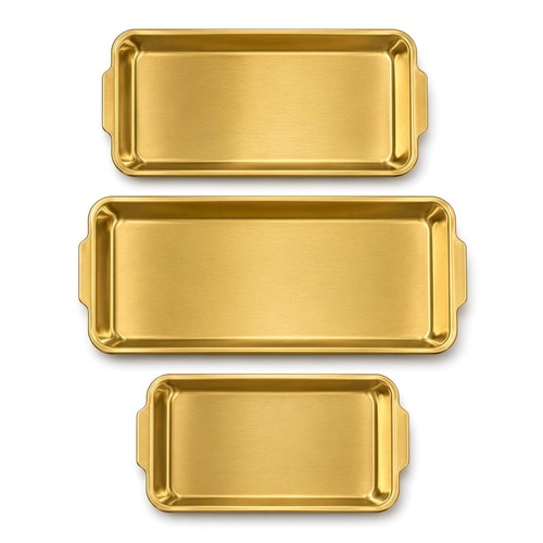 Piece gold stainless steel - 3-piece,