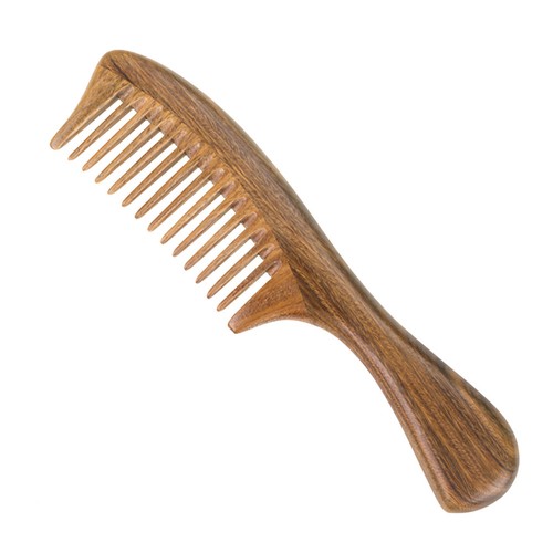 Vintage sandalwood comb - comb, wide
