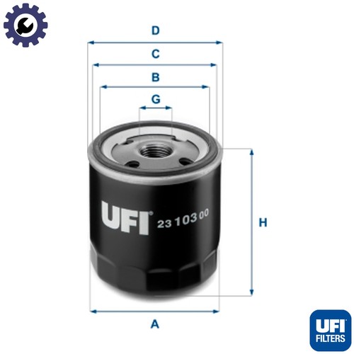 Oil filter 103 - 23.103.00, for