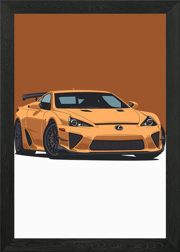 Lexus lfa framed wall - framed,