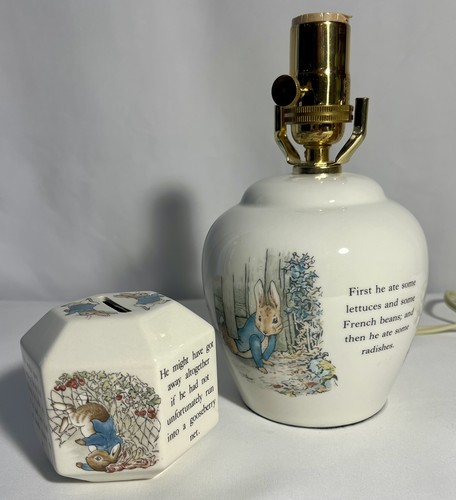 Wedgwood peter rabbit lamp - wedgwood, and