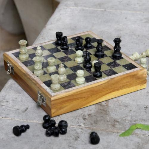 Luxury wooden chess set - luxury,