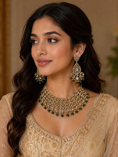 Necklace set bridal indian - necklace,