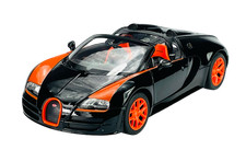 RASTAR BUGATTI VEYRON 16.4 GRAND SPORT VITESSE BLACK 1:18 DIE CAST MODEL NEW 