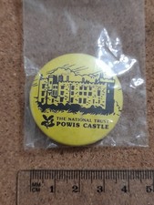 National Trust POWIS CASTLE Charity Tin Badge