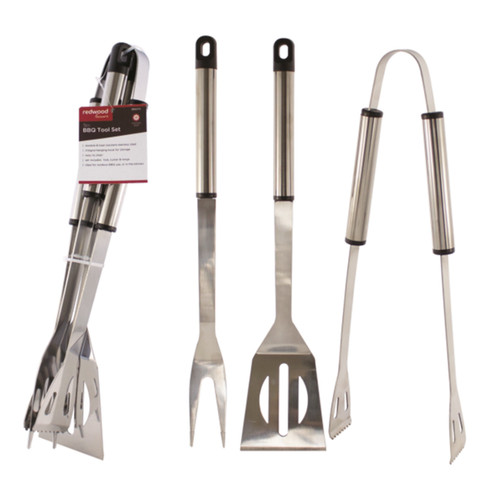 3pc bbq tool set - bbq,