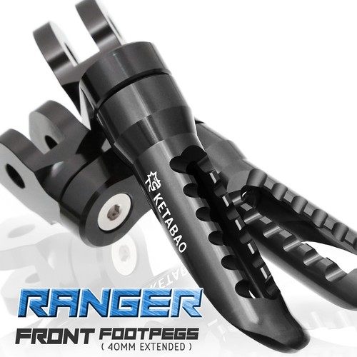 Black ranger front foot - front, pegs