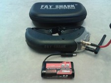 Fatshark Attitude V3 FPV Goggles Furious FPV TrueD 5.8GHz Receiver Battery Drone