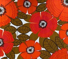 Vintage 1960s 1970s Boras Fabric
