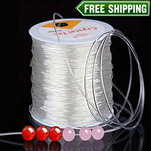 100m clear elastic cord - 100m,