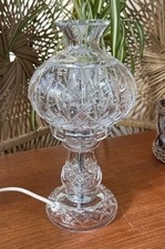 waterford crystal hurricane lamp Stunning Cut Glass Table Lamp