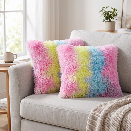 Pack shaggy plush cushion - pack,