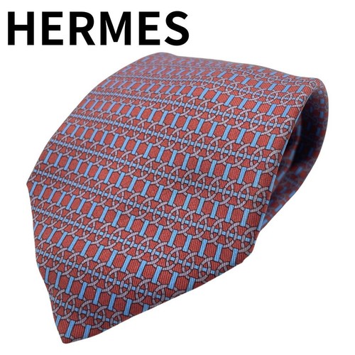 Hermes tie geometric pattern - tie,