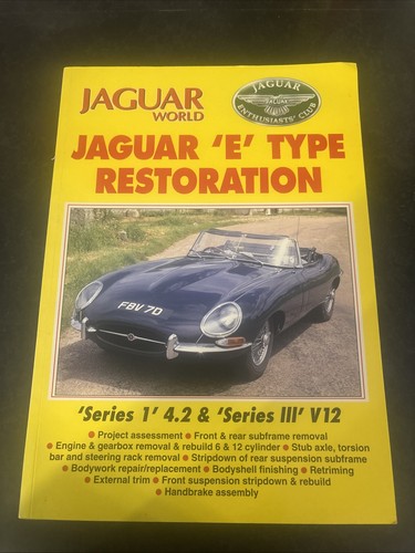 Jaguar type restoration - e-type,