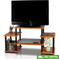 Open Shelf Wooden TV Stand 32