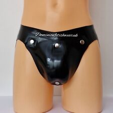 40" Jock Strap Cod Piece black rubber Latex Male Mens Fetish Underwear Codpiece