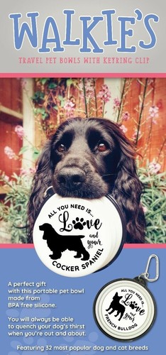 Dog bowl travel personalised - dog,