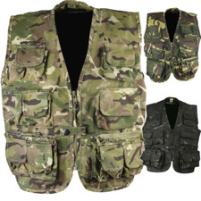 NEW KombatUK Kids Spec-OP's Rip-Stop Military Army Camo 11 Pockets Tactical Vest