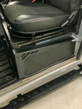 Matt black seat box corner - black,