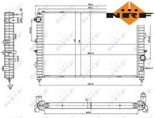 COOLANT RADIATOR 53197 NRF I