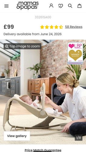 Mamas papas tree rocker - tree, in