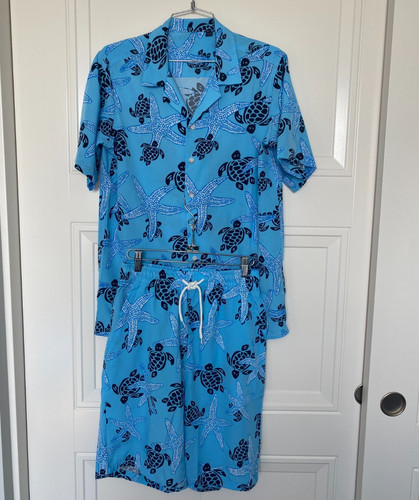 Mens hawaiian shirt - hawaiian, shorts