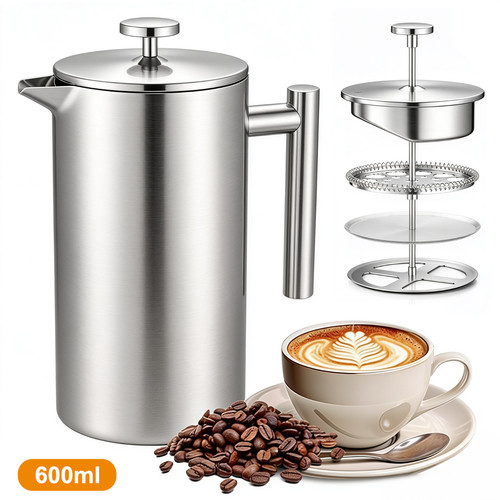 600ml french press stainless - french,