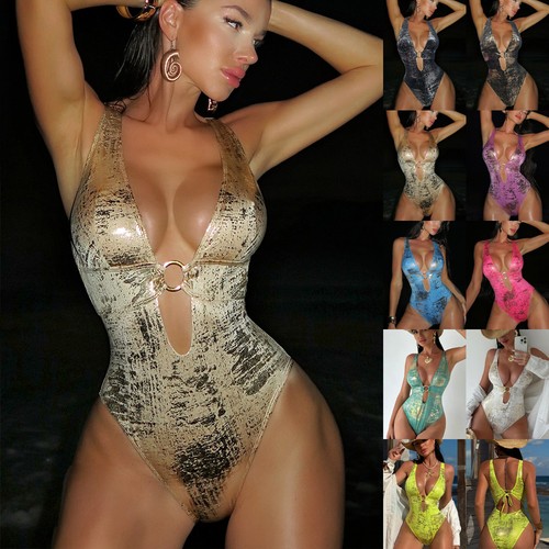 Womens shiny padded monokini - womens,