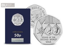  STORIES OF THE SECOND WORLD WAR 50p COIN 2025 BUNC UNC