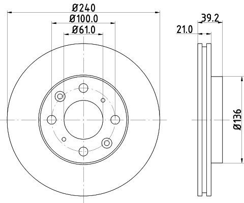 Mintex mdc1602 front brake - mdc1602,