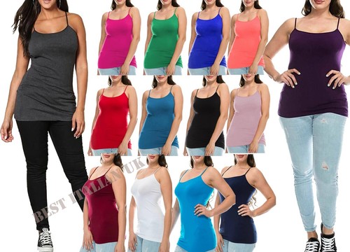 Ladies stretch plain strappy - plain,