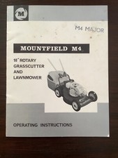 MOUNTFIELD M4 OPERATING INSTRUCTION MANUAL
