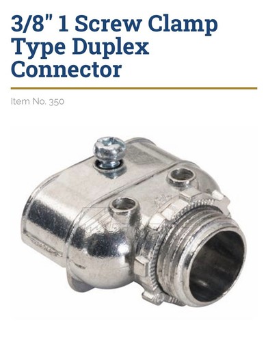 350 topaz duplex - topaz, 3/8"