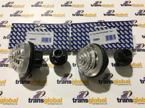 Clear white front indicators - front,
