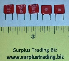 Wima Metalised Polyester Capacitor 0.01uF 63Vdc (Pk of 5)