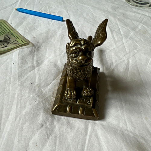Bronze art deco winged - art,