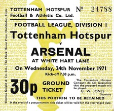 TICKET: Tottenham v Arsenal
