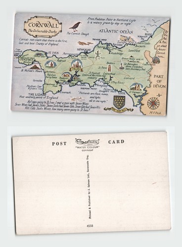 Postcard pictorial map of - pictorial,