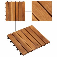 Wooden decking tiles - tiles, garden