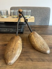 Mens Wooden Shoe Trees Antique Wooden Shoe Trees M UK 7/8/9 EU 40/41/42 Vintage