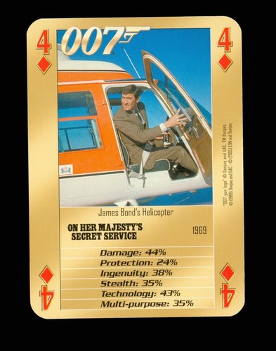 Playing card 007 bonds - playing,