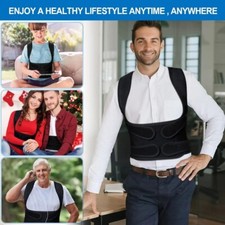 Adjustable Posture Corrector Back Brace Men Women Lumbar Shoulder Support Belt