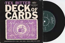 TEX RITTER,Deck of cards, UK EP Capitol  1/1323.Country.Top condition