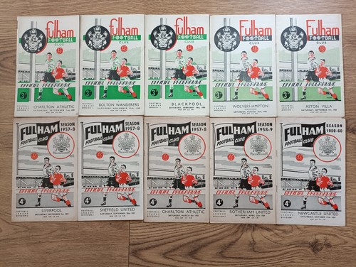 Club football programmes - f,