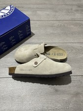 Birkenstock Boston Clogs Sand Cream Size 6 UK Brand New Same Day Shipping