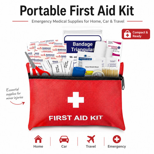 Portable first aid kit - aid,